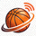 NBA直播网站Logo - 篮球与直播图标